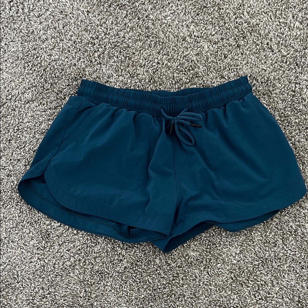 Prana Teal Blue Women's Athletic Shorts